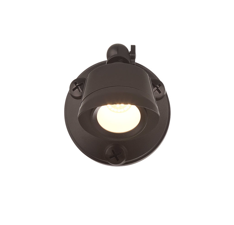 LED Single Flood Light in Black, Bronze