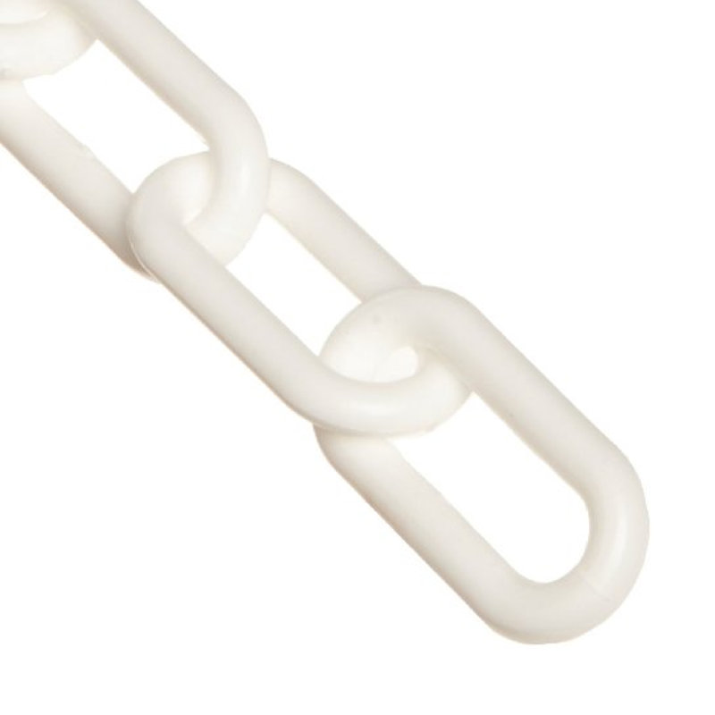 Chaîne en plastique, Blanc, H 0,795 po x l 300 po x P 0,12 po