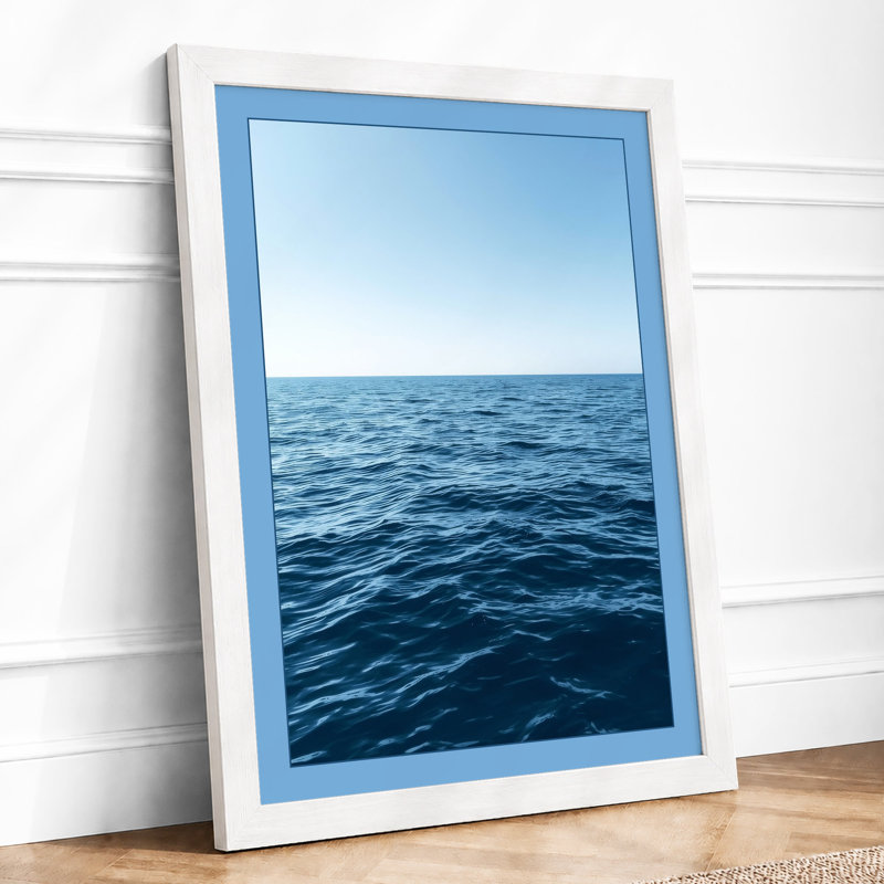 Horizon Line Minimalist - Print, A2 - 59.4 x 42.0 cm, White