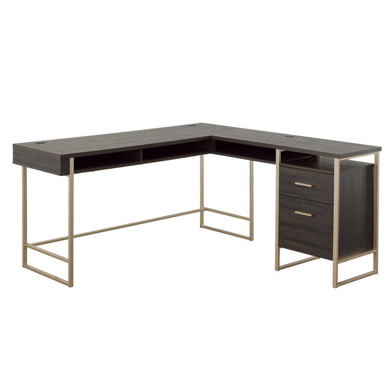 Bureau en L avec grand bureau