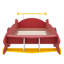 Lit plateforme avec roulettes Race-1573021205