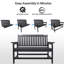 Banc d'extérieur en PEHD - Banc de terrasse/porche résistant aux intempéries, capacité de 254 kg-133996263