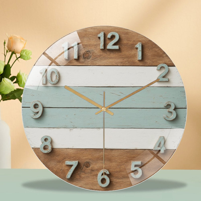 Horloge murale nacrée - horloge murale 12 po