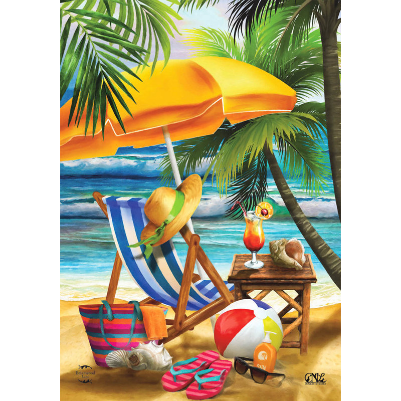 Drapeau «Welcome To Paradise Beach Summer House»