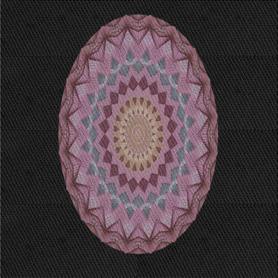 Tapis noir/rose à tisser électrique