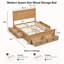 Grand lit plateforme moderne avec 6 tiroirs de rangement et support à lattes en bois Modern-161004479