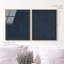 Deep Blue Set High-Gloss Frameless Acrylic Glass Wall Art Abstract Print by Oliver Gal, Ready to Hang, 16 x 20-528087918-528087926