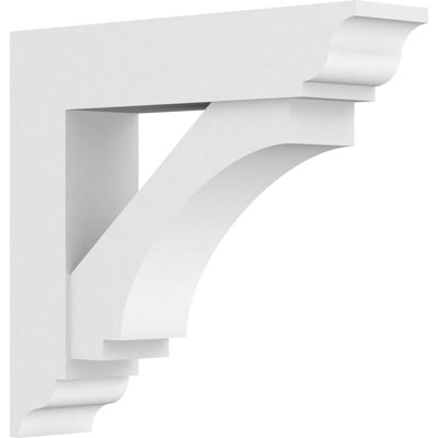 5"W x 20"D x 20"H Standard Imperial Architectural Grade PVC Bracket With Traditional Ends