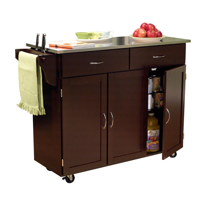 Garrettsville Kitchen Cart, Espresso