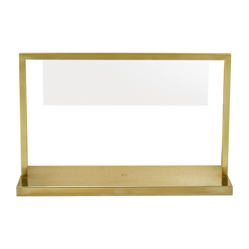 Everett LED Table Lamp, Natural Brass