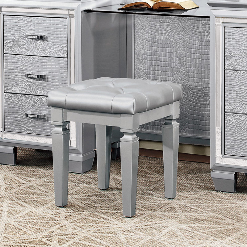 Tabouret de coiffeuse, Argent argent