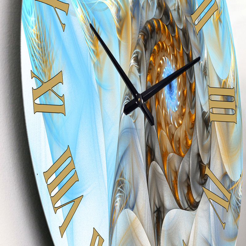 Fractale portail magique XIX - horloge murale moderne, Petit