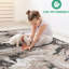 Tapis tissé à la maison 2 x 3 L., brun, ne perd pas ses poils, teinture pour le salon, la chambre à coucher, tapis de la salle à manger L.