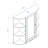 White Wall Cabinet For Bathroom - 6 Open Shelves, 3 Adjustable, Spacious Storage Painted With Shelves Open, Mirror Door