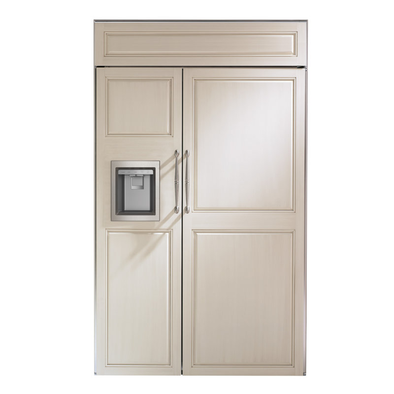 Monogram 48" Panel-Ready Built-In Side-By-Side Refrigerator With Dispenser