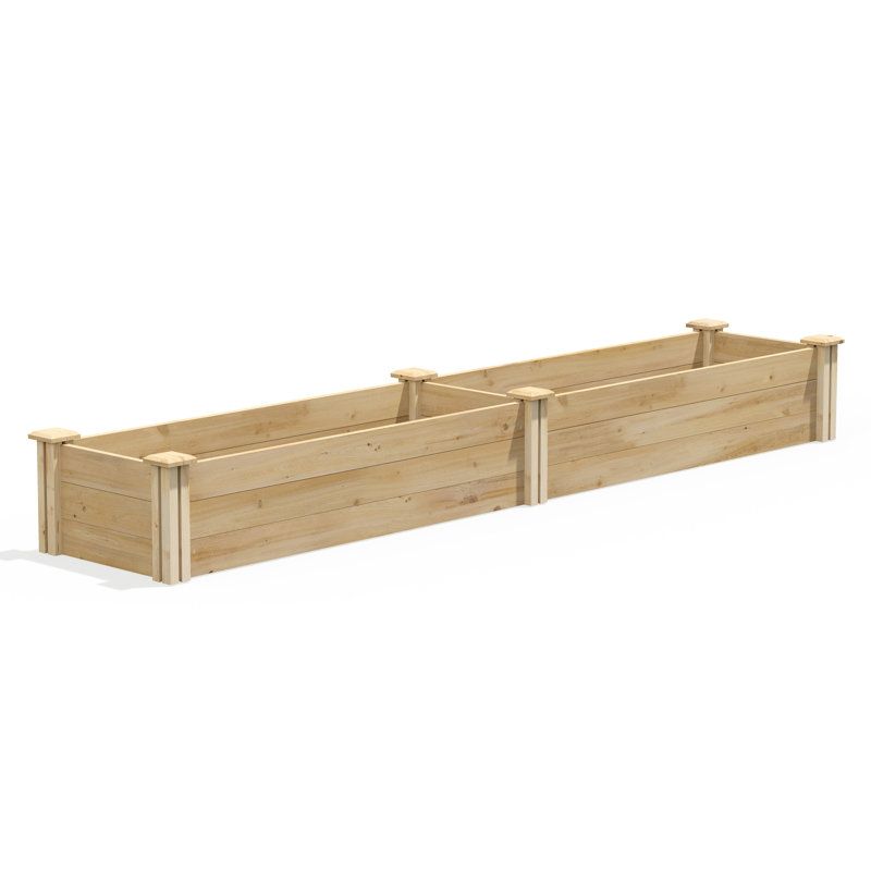Original Cedar Raised Garden Bed, 10.5" H x 96" W x 16" D