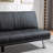 Kanasha Leather Folding Futon Sofa Bed with USB Charging Station Couch Bed Daybed Sleeper Love Seat-2084868117