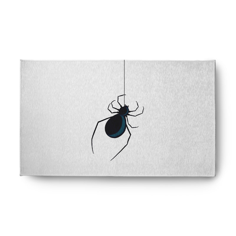 Eeek! Tapis d'Halloween en chenille CRhn350WH1, Rectangle 3 pi x 5 pi