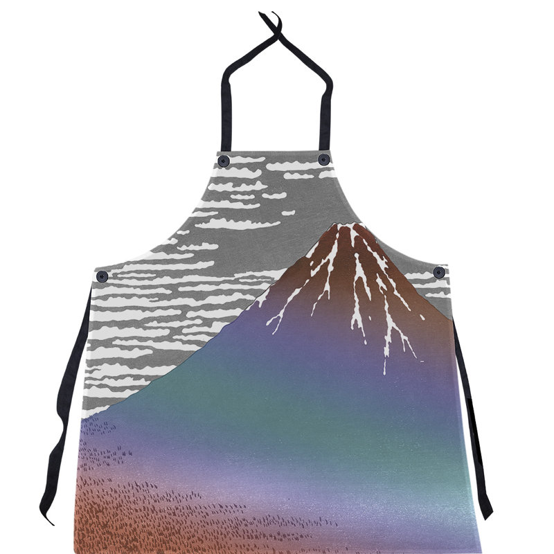 Bib Apron, Red/Gray