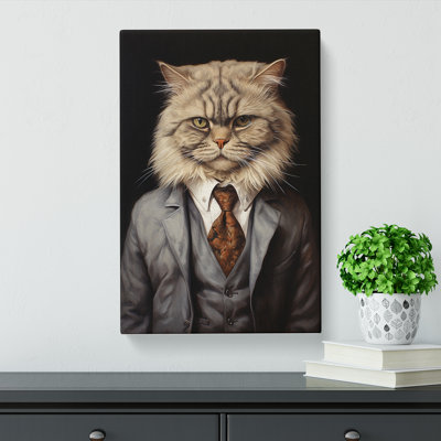 Persian Cat In A Suit No.2 - No Frame Print