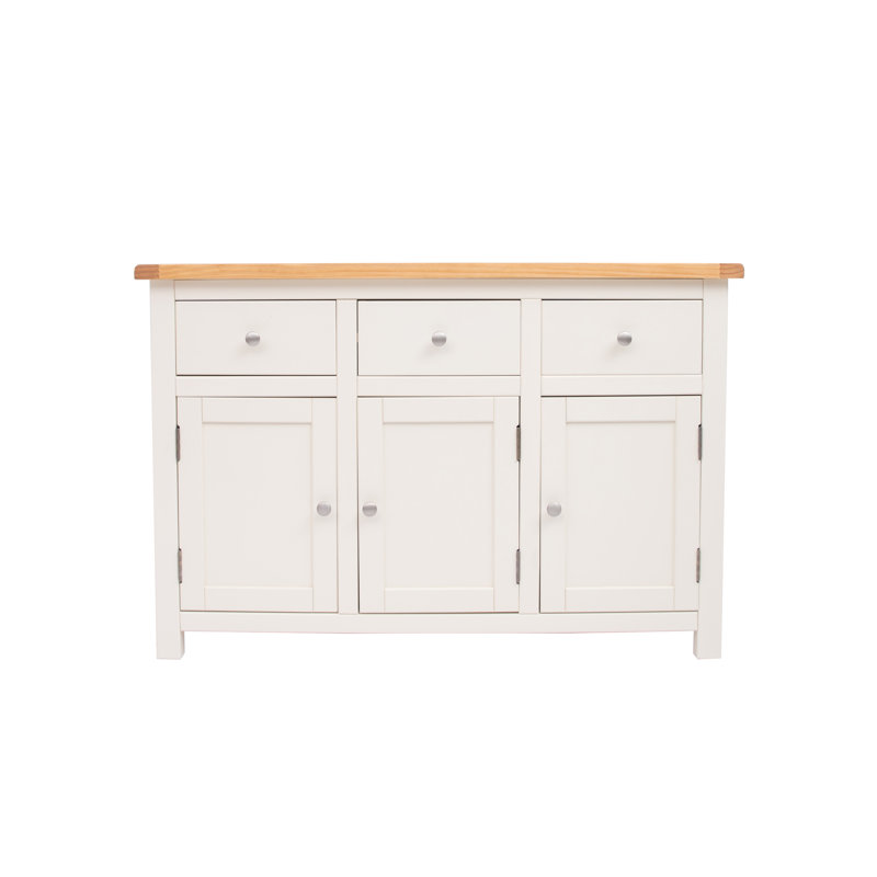 Natividad 120cm Sideboard, Off White/Antique Brass