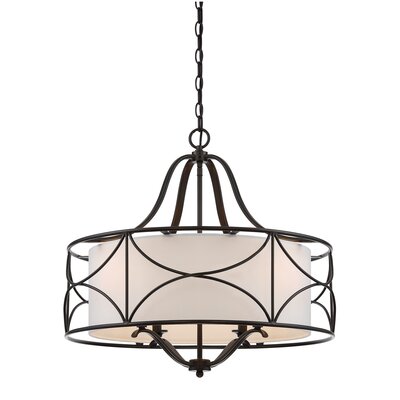 Charlton Home® Krull 4 - Light Dimmable Drum Chandelier & Reviews 