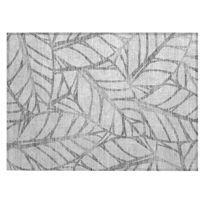 Neysa Washable Floral Indoor / Outdoor Rug, Rectangle 1'8" x 2'6"