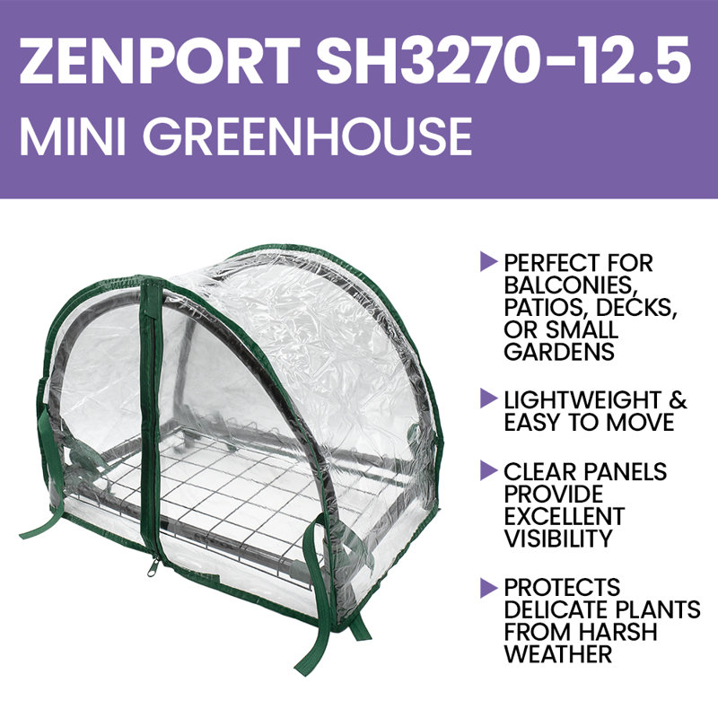 Mini serre l 1,5 pi. x p 1 pi.