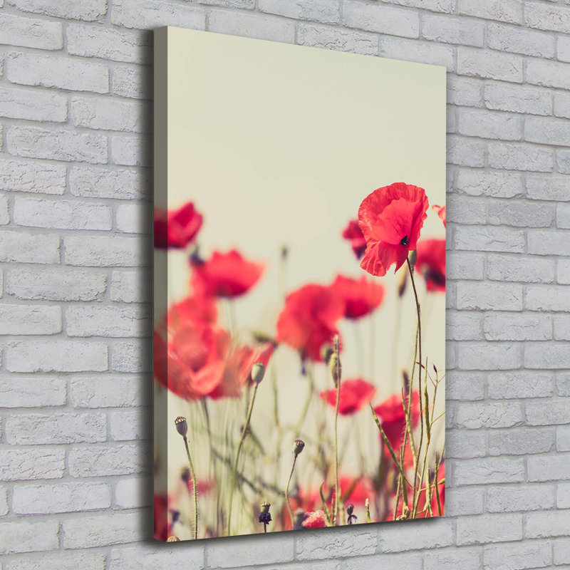Field Poppies - Wrapped Canvas Print