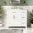 36 Inch Single Bathroom Vanity With Ceramic Sink Top, Bathroom Vanity Cabinet With 3 Drawers And 2 Doors-1551133275