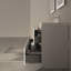 Ensemble de meuble-lavabo autoportant double 72 po avec plateau en pierre blanc brillant et 4 tiroirs 72 po-2105594469