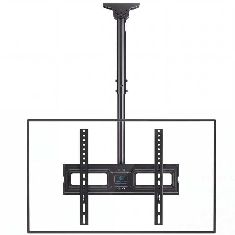 Support mural/plafond pour moniteur télé à hauteur réglable et mouvement complet, compatible avec les téléviseurs de 32 à 65 pouces, capacité de charge de 50 kg, VESA max. 400×400