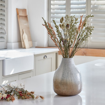 Verre Round Frosted Glass Vase