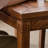 Nut-brown Rectangular Solid Wood Dining Table