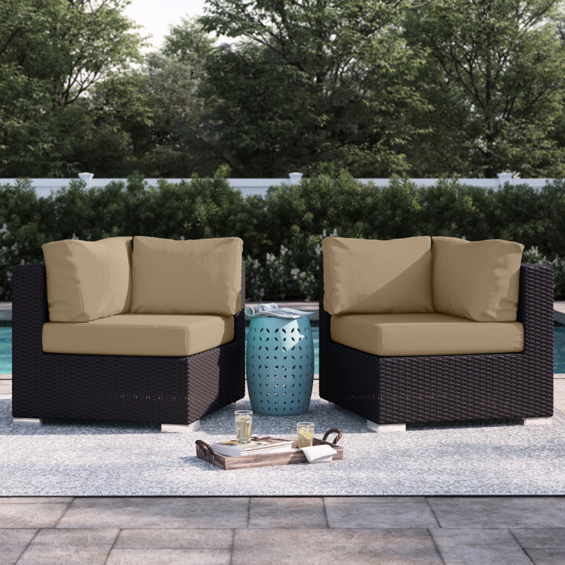 Canapé modulaire d'extérieur Convene, Moka