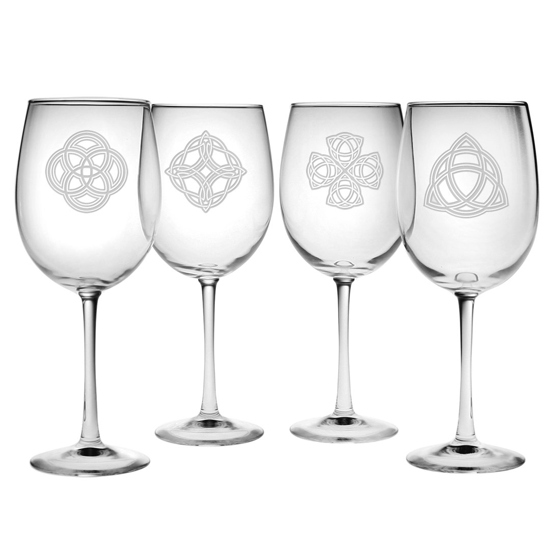 Hatley 4 Piece 19 oz. Glass All Purpose Wine Glass (Set of 4) World Menagerie 
