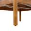 Causeuse d'extérieur en bois d'acacia avec tissage et coussins en corde de diamant, finition teck