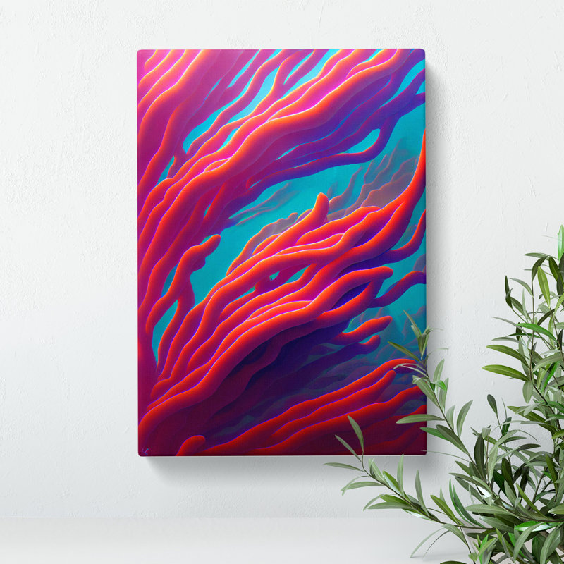 Floating Coral - Wrapped Canvas, 76cm H x 50cm W x 3cm D