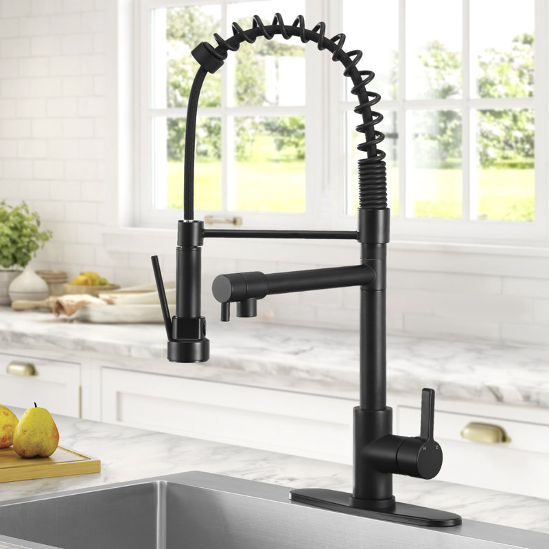 ABTIABGY Kitchen Faucet, Matte Black