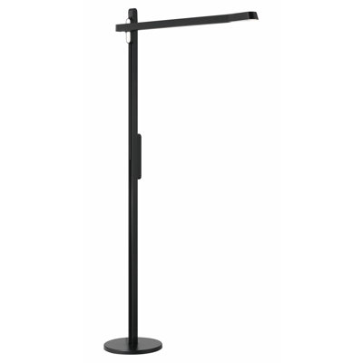Lampe sur pied Amareion à DEL au fini charbon brossé anodisé