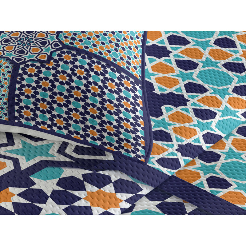 Traditional Polyester Starburst Coverlet