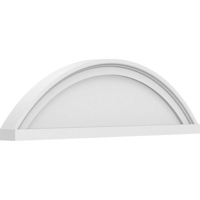 Fronton en PVC de qualité architecturale à arche segmentée