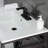 Kingston Brass Quadras 31-Inch Ceramic Console Sink with Steel Base and Shelf-49619309-49610548