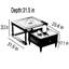Ensemble de tables basses French Vintage-1036996853