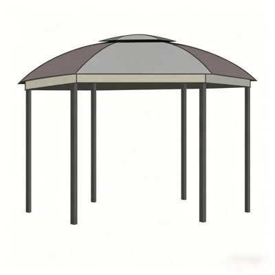 Auvents spacieux et abris de jardin (doit inclure la structure), abri de patio moderne en acier