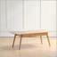Centre de table Table basse 100% plateau en bois massif avec plateau et plateau de table basse Largeur 120 X Profondeur 56 X Hauteur 45 Cm Bureau d'étude Facile à assembler