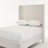 Harper Tall Headboard Upholstered Bed / 54" High Headboard / Elegant Simplicity / No Box Spring Needed / Easy Assembly / Textured Ivory Canvas-75899898