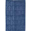 Damask Area Rug in Blue