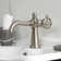 Kingston Brass Wendell Single-Handle 1-Hole Deck Mount Bathroom Faucet with Knurled Handle and Push Pop-Up Drain