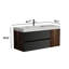 Meuble de rangement en contreplaqué pour salle de bain - 46,72 po de profondeur, meuble de 19,24 po de largeur, compact et élégant